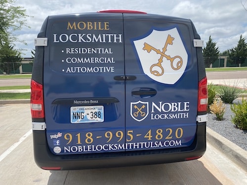 Noble Locksmith Tulsa truck back view
